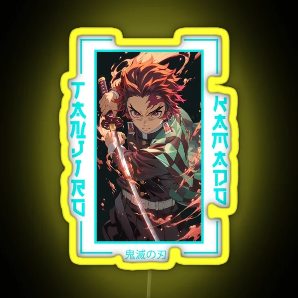 Demon Slayer Tanjiro Kamado RGB Neon Sign