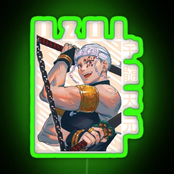 Demon Slayer Tengen Uzui RGB Neon Sign