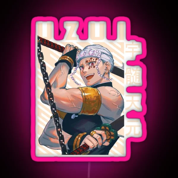 Demon Slayer Tengen Uzui RGB Neon Sign