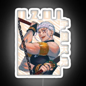 Demon Slayer Tengen Uzui RGB Neon Sign