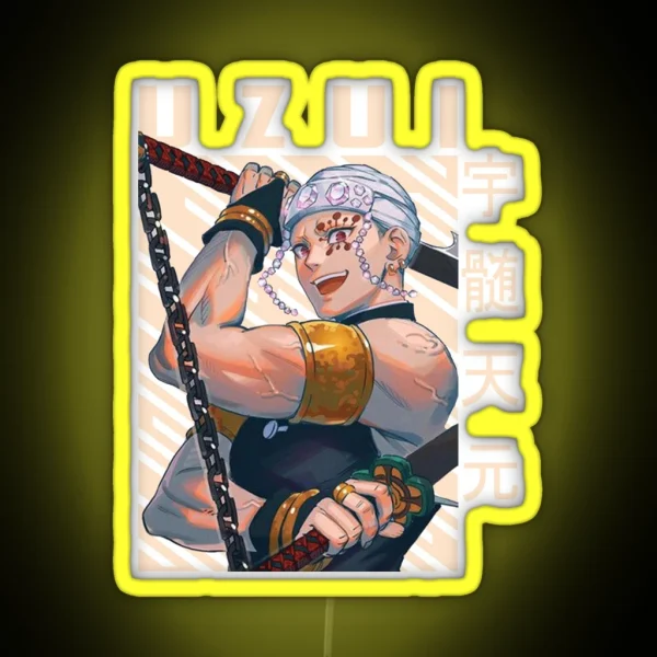 Demon Slayer Tengen Uzui RGB Neon Sign