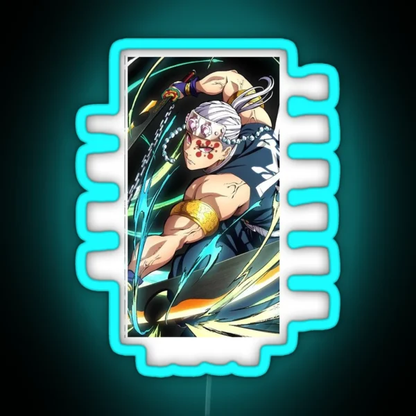 Demon Slayer Tengen Uzui RGB Neon Sign