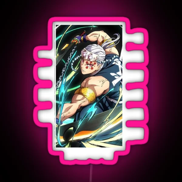 Demon Slayer Tengen Uzui RGB Neon Sign
