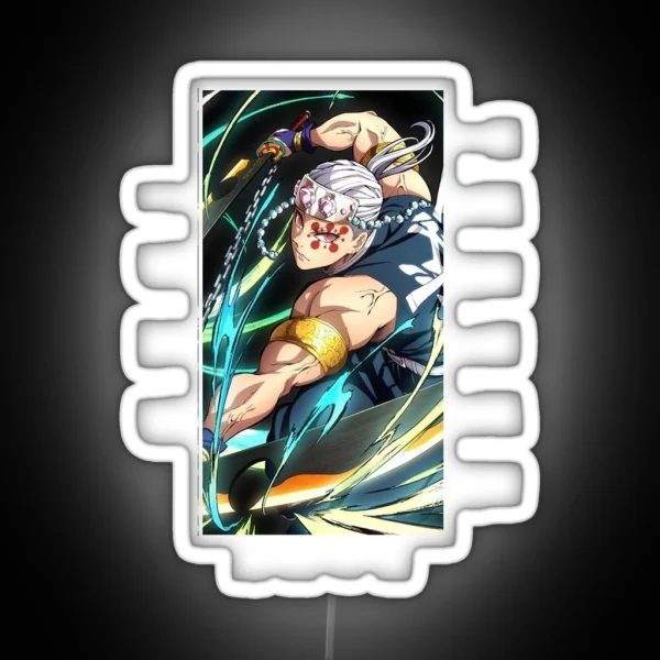 Demon Slayer Tengen Uzui RGB Neon Sign