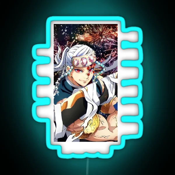 Demon Slayer Tengen Uzui RGB Neon Sign