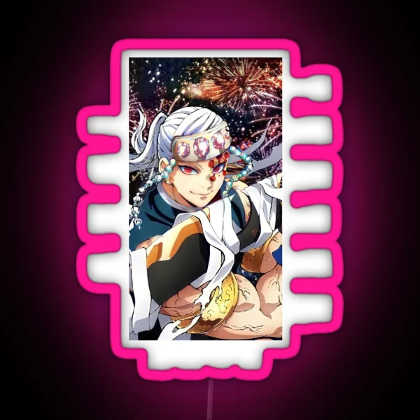 Demon Slayer Tengen Uzui RGB Neon Sign