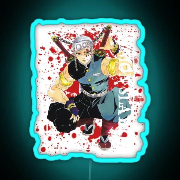 Demon Slayer Tengen Uzui RGB Neon Sign
