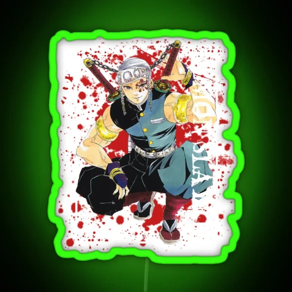Demon Slayer Tengen Uzui RGB Neon Sign