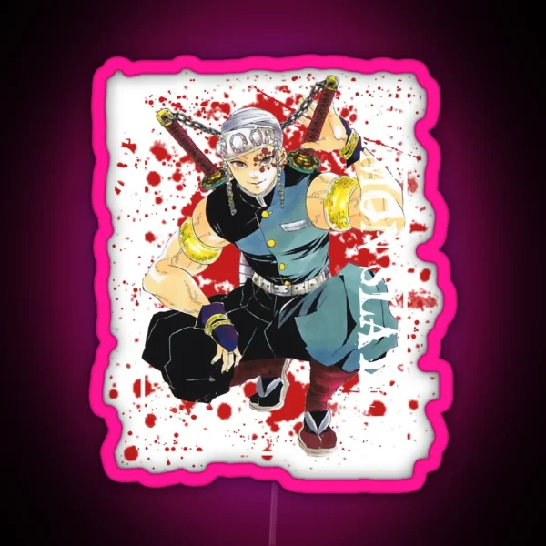 Demon Slayer Tengen Uzui RGB Neon Sign