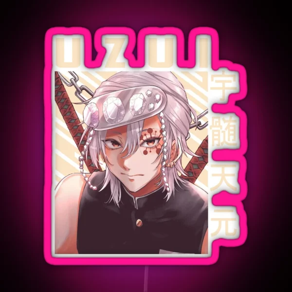 Demon Slayer Tengen Uzui RGB Neon Sign