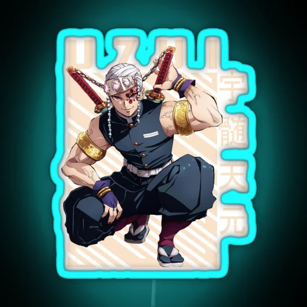 Demon Slayer Tengen Uzui RGB Neon Sign