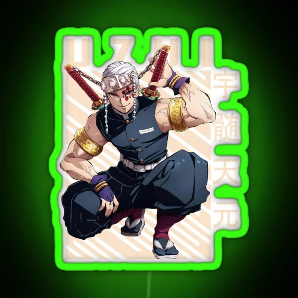Demon Slayer Tengen Uzui RGB Neon Sign