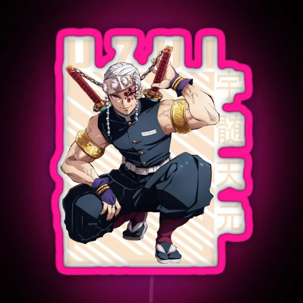Demon Slayer Tengen Uzui RGB Neon Sign