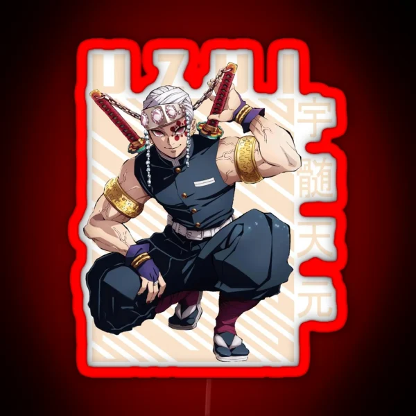 Demon Slayer Tengen Uzui RGB Neon Sign