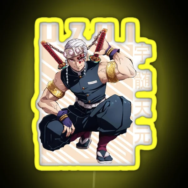Demon Slayer Tengen Uzui RGB Neon Sign