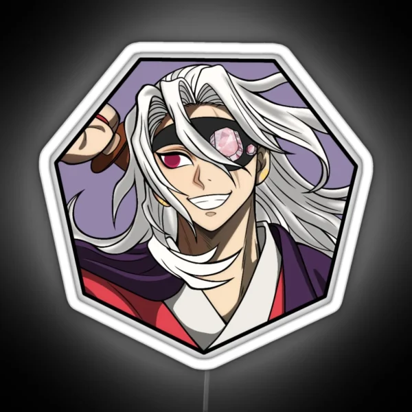 Demon Slayer Uzui Tengen Head Shot RGB Neon Sign