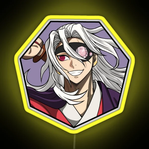 Demon Slayer Uzui Tengen Head Shot RGB Neon Sign