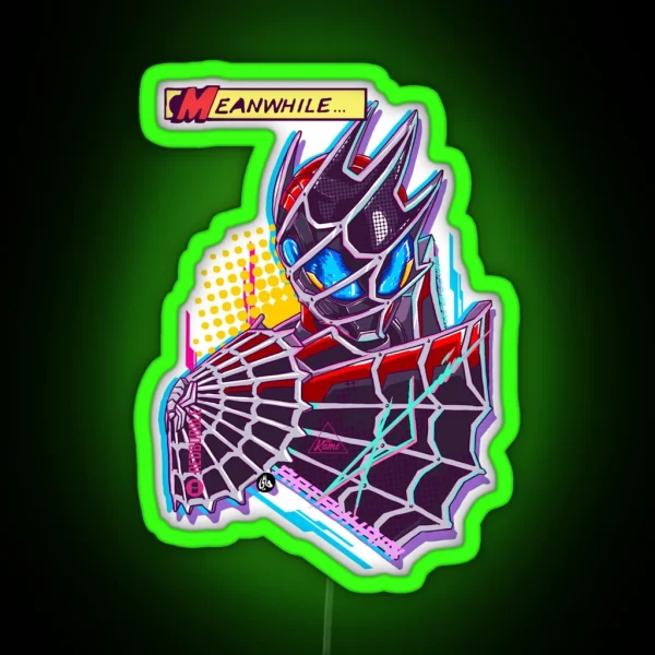 Demons Rider Comic Style RGB Neon Sign