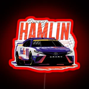 Denny Hamlin 2022 Nascar Playoffs RGB Neon Sign