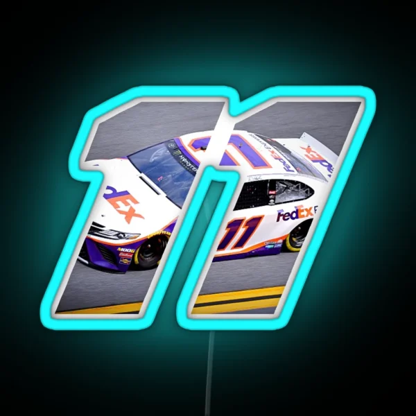 Denny Hamlin Car 11 RGB Neon Sign