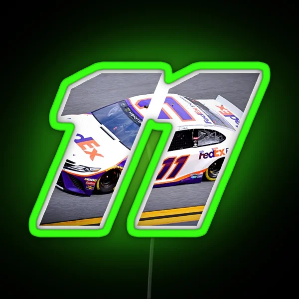 Denny Hamlin Car 11 RGB Neon Sign