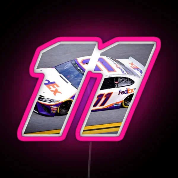 Denny Hamlin Car 11 RGB Neon Sign