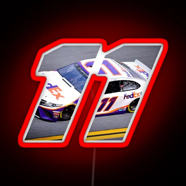 Denny Hamlin Car 11 RGB Neon Sign