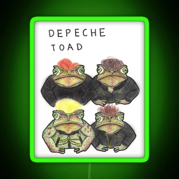 Depeche Toad RGB Neon Sign