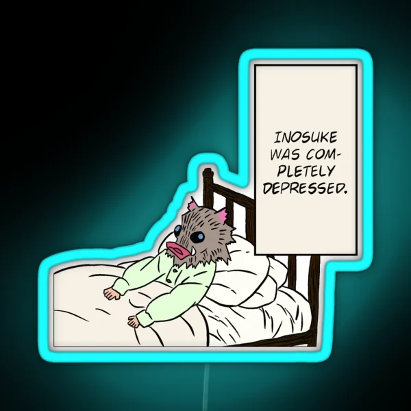 Depressed Boar RGB Neon Sign