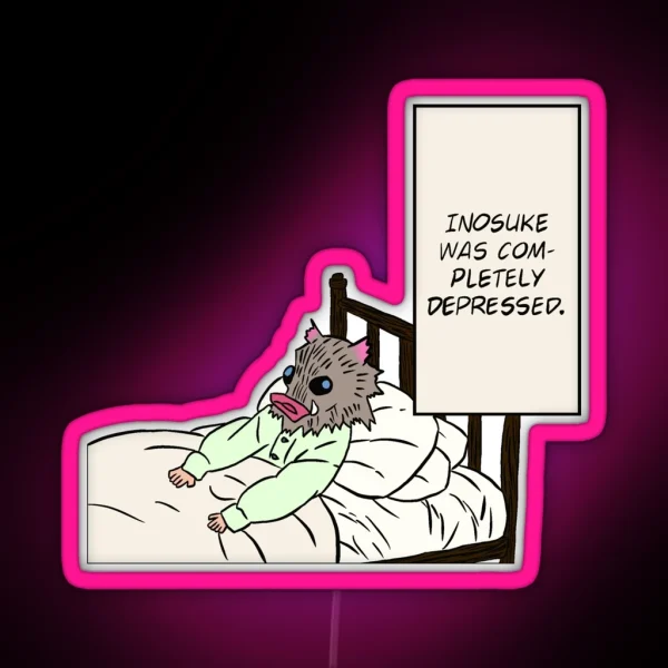Depressed Boar RGB Neon Sign