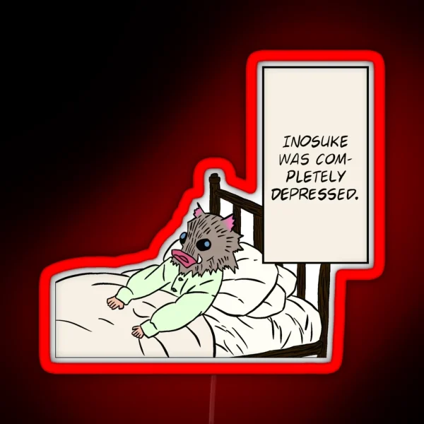 Depressed Boar RGB Neon Sign