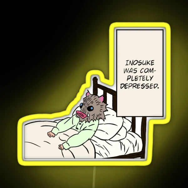 Depressed Boar RGB Neon Sign