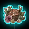 Desert D20 Tabletop Gaming Dice RGB Neon Sign - Image 2