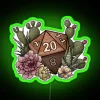 Desert D20 Tabletop Gaming Dice RGB Neon Sign - Image 3