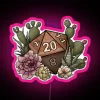 Desert D20 Tabletop Gaming Dice RGB Neon Sign - Image 6
