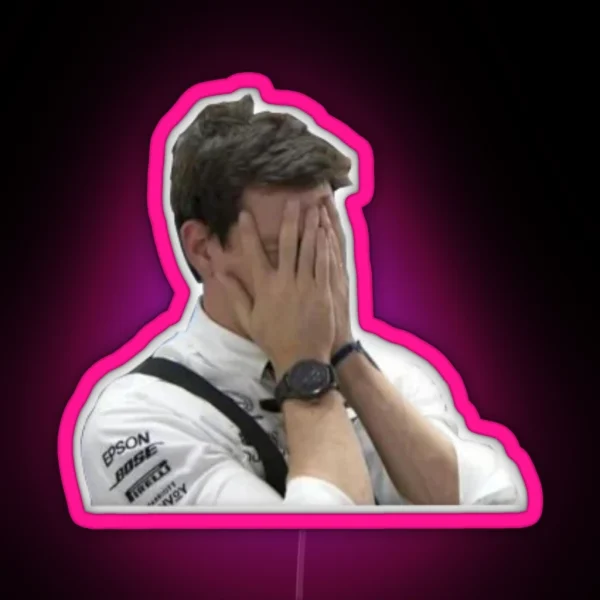 Despairing Toto Wolff German GP 2019 RGB Neon Sign