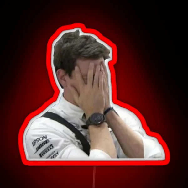 Despairing Toto Wolff German GP 2019 RGB Neon Sign