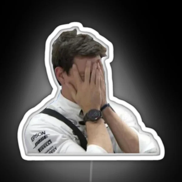 Despairing Toto Wolff German GP 2019 RGB Neon Sign