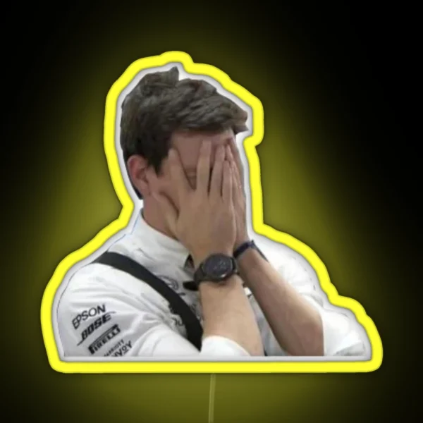 Despairing Toto Wolff German GP 2019 RGB Neon Sign