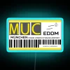 Destination Munich Airport RGB Neon Sign - Image 3