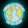 Destroy The Patriarchy Not The Planet RGB Neon Sign - Image 3