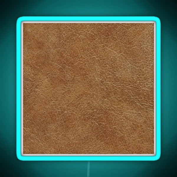 Detailed Animal Skin Hide Leather Texture RGB Neon Sign