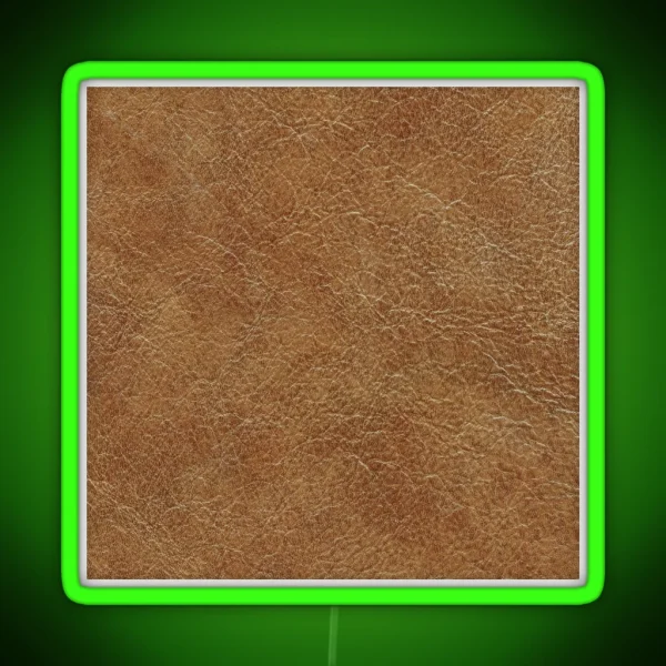 Detailed Animal Skin Hide Leather Texture RGB Neon Sign