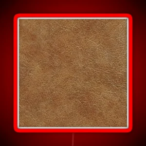 Detailed Animal Skin Hide Leather Texture RGB Neon Sign