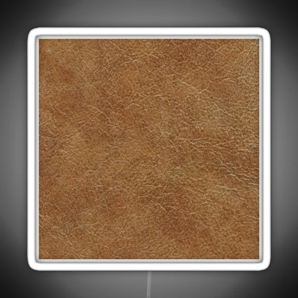 Detailed Animal Skin Hide Leather Texture RGB Neon Sign