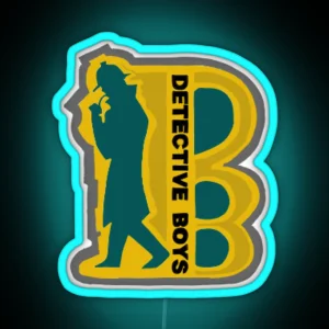 Detective Boys Badge RGB Neon Sign