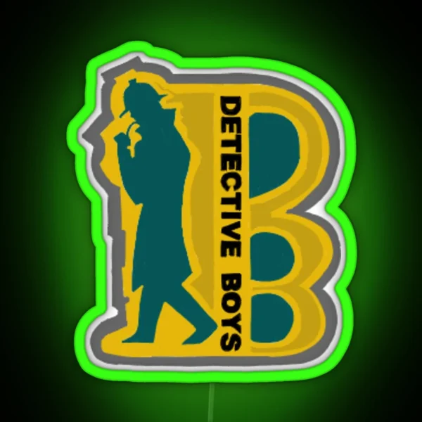 Detective Boys Badge RGB Neon Sign