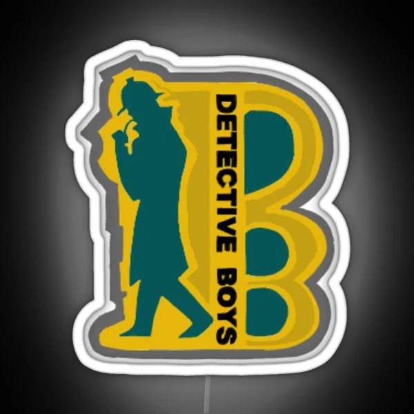 Detective Boys Badge RGB Neon Sign