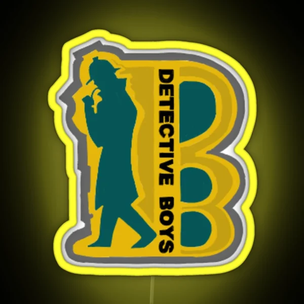 Detective Boys Badge RGB Neon Sign