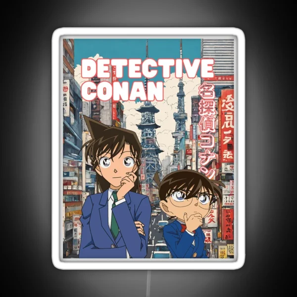 Detective Conan And Ran Mouri Manga RGB Neon Sign